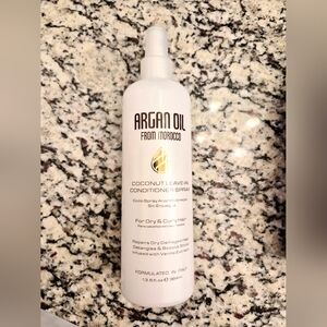 Argan Oil Coconut Leave-In Conditioner Spray. Large Sz 13.5 oz Italy